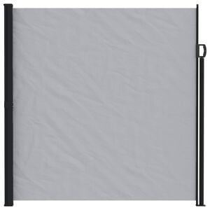 vidaXL Uittrekbaar Zijscherm Grijs 600 x 180 cm Polyester