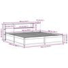 vidaXL Bedframe zonder matras massief grenenhout wasbruin 180x200 cm