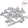 vidaXL Bout 12 pcs Zilver M6 x 60 mm Staal
