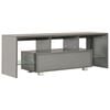 vidaXL Tv-meubel met LED-verlichting 130x35x45 cm hoogglans grijs