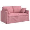 vidaXL Bank 2 pcs Roze 138 x 78 x 80 cm Fluweel