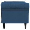 vidaXL Fauteuil Chesterfield-stijl stof blauw