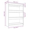 vidaXL Boekenkast/kamerscherm 80x30x103 cm bewerkt hout sonoma eiken