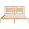 vidaXL Bedframe extra lang zonder matras massief hout 140x220 cm