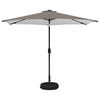vidaXL Tuinparasol met LED-lampen en voet 300 x 300 cm Polyester