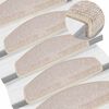 vidaXL Trapmatten 20 stuks 65x24x4 cm Taupe Halfrond Groot