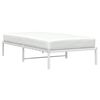 vidaXL Bedframe metaal wit 100x190 cm