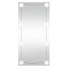 vidaXL Wandspiegel met LED's rechthoekig 30x60 cm glas