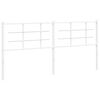 vidaXL Vervangend hoofdbord 180 cm metaal wit