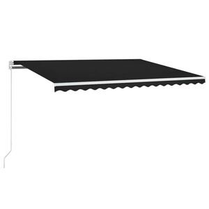vidaXL Uitschuifbare luifel Antraciet 400 &times; 350 cm