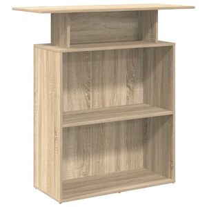 vidaXL Receptiebalie Sonoma Eiken 100x40x104 cm Bewerkt Hout