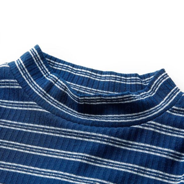Kindershirt met lange mouwen 116 marineblauw