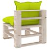 vidaXL 8-delige Loungeset met kussens pallet grenenhout
