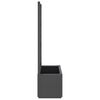 vidaXL Plantenbak met latwerk 80x36x140 cm polypropeen donkergrijs