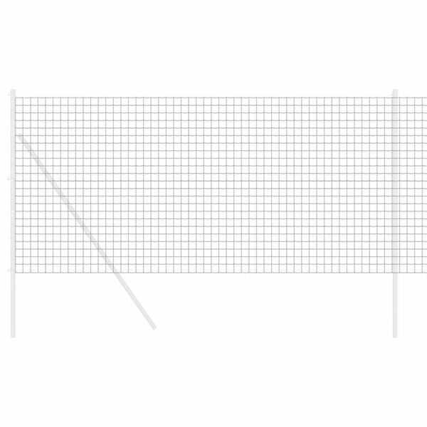 vidaXL Euro Hek Grijs 1 x 25 m PVC-gecoat ijzer