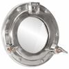 vidaXL Wandspiegel patrijspoort &Oslash;23 cm&nbsp;aluminium en glas