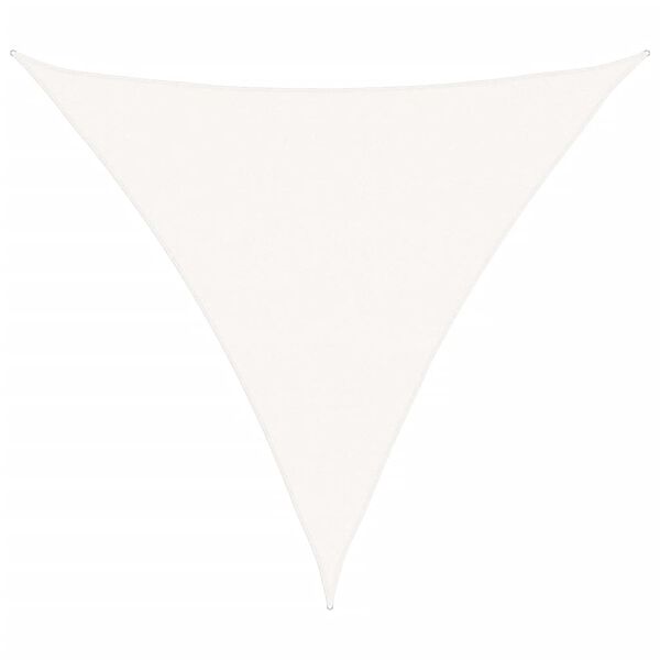 vidaXL Zonnescherm HDPE driehoek 5x5x5 m wit