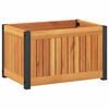 vidaXL Plantenbak 45x30x27,5 cm massief acaciahout en staal