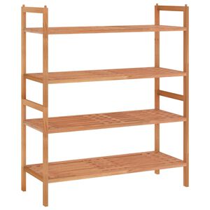 vidaXL Schoenenrekken 2 st 69x27x41 cm massief walnotenhout