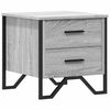 vidaXL Nachtkastje 40x41x40 cm bewerkt hout grijs sonoma eikenkleurig