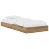 vidaXL Vloerbedframe Artisanaal eiken 80 x 200 cm Bewerkt hout