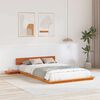 vidaXL Bedframe Bruin 140 x 190 cm Hout