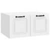 vidaXL Wandbeugel TV-kast Hoogglans Wit 59,5 x 41 x 30 cm Bewerkt hout
