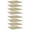 vidaXL Wandschappen 8 st 40x40x1,5 cm spaanplaat sonoma eikenkleurig