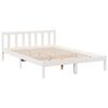 vidaXL Bedframe extra lang zonder matras grenenhout wit 160x220 cm
