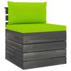 vidaXL 12-delige Loungeset pallet met kussens massief grenenhout