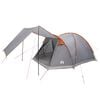 vidaXL Huisje Tent 4-persoons Grijs en Oranje Polyester en staal