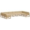 vidaXL Buiten bankenset 10 st Wit en Beige