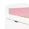 vidaXL Slaapbank met 5 lades zonder matras IRUN 90x200 cm wit en roze