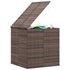 vidaXL Tuinbox 100x97,5x104 cm polyetheen rattan bruin