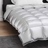 vidaXL Winter Dekbed Zilver 200 x 200 cm Satijn en Microfiber