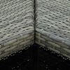 vidaXL 8-delige Tuinbarset met kussens poly rattan grijs
