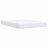 vidaXL Boxspring met matras kunstleer wit 160x200 cm