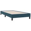 vidaXL Boxspring met matras fluweel donkerblauw 80x210 cm