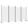 vidaXL Kamerscherm met 4 panelen 346x180 cm stof wit