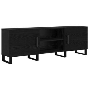 vidaXL TV-kast 150 x 30 x 50 cm Zwart Eiken Bewerkt hout