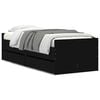 vidaXL Bedframe met lades zwart 90x190 cm