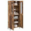 vidaXL Highboard Oud Hout 69,5 x 34 x 180 cm Bewerkt hout
