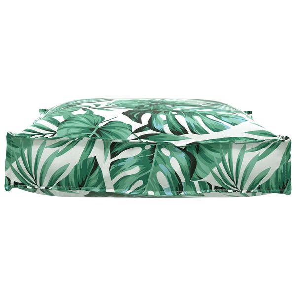 vidaXL Kussen Blad Bladpatroon 70 x 70 x 12 cm Oxford Stof