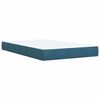 vidaXL Boxspring met matras fluweel blauw 120x190 cm