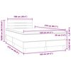 vidaXL Boxspring met matras fluweel roze 120x210 cm