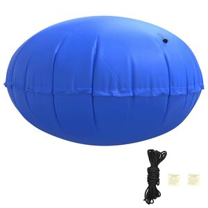 vidaXL Winter Pool Kussen Blauw &Oslash; 220 x 140 cm PVC