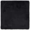 vidaXL Hoogpolig vloerkleed NAVARRA 120x120 cm polyester zwart