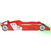 vidaXL Kinderbed raceauto met LED-verlichting rood 90x200 cm