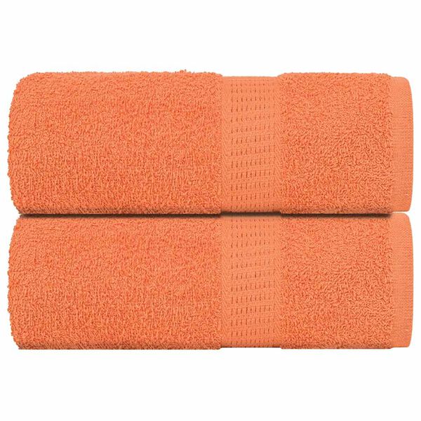 vidaXL Washandjes 2 stuks FROGN oranje 30x30 cm 100% katoen