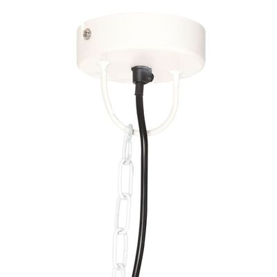 vidaXL Hanglamp industrieel vintage rond 25 W E27 41 cm wit
